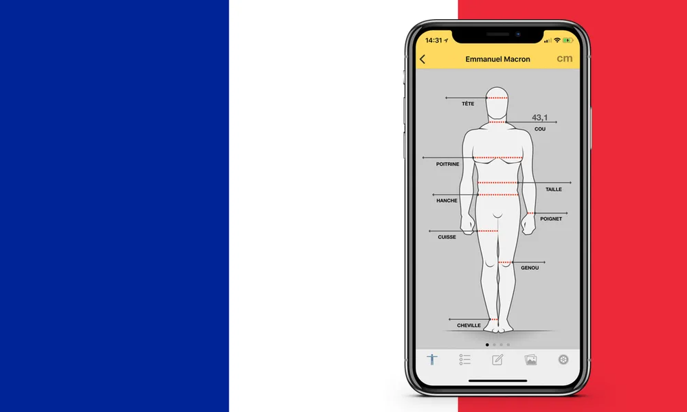 Dress Measurement in French