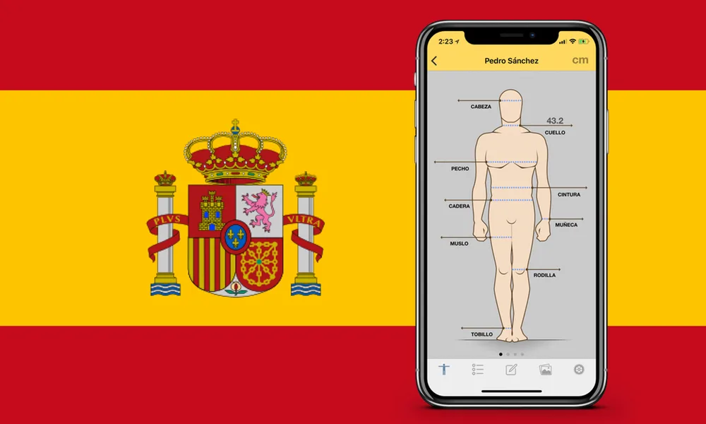 Dress Measurement in Spanish