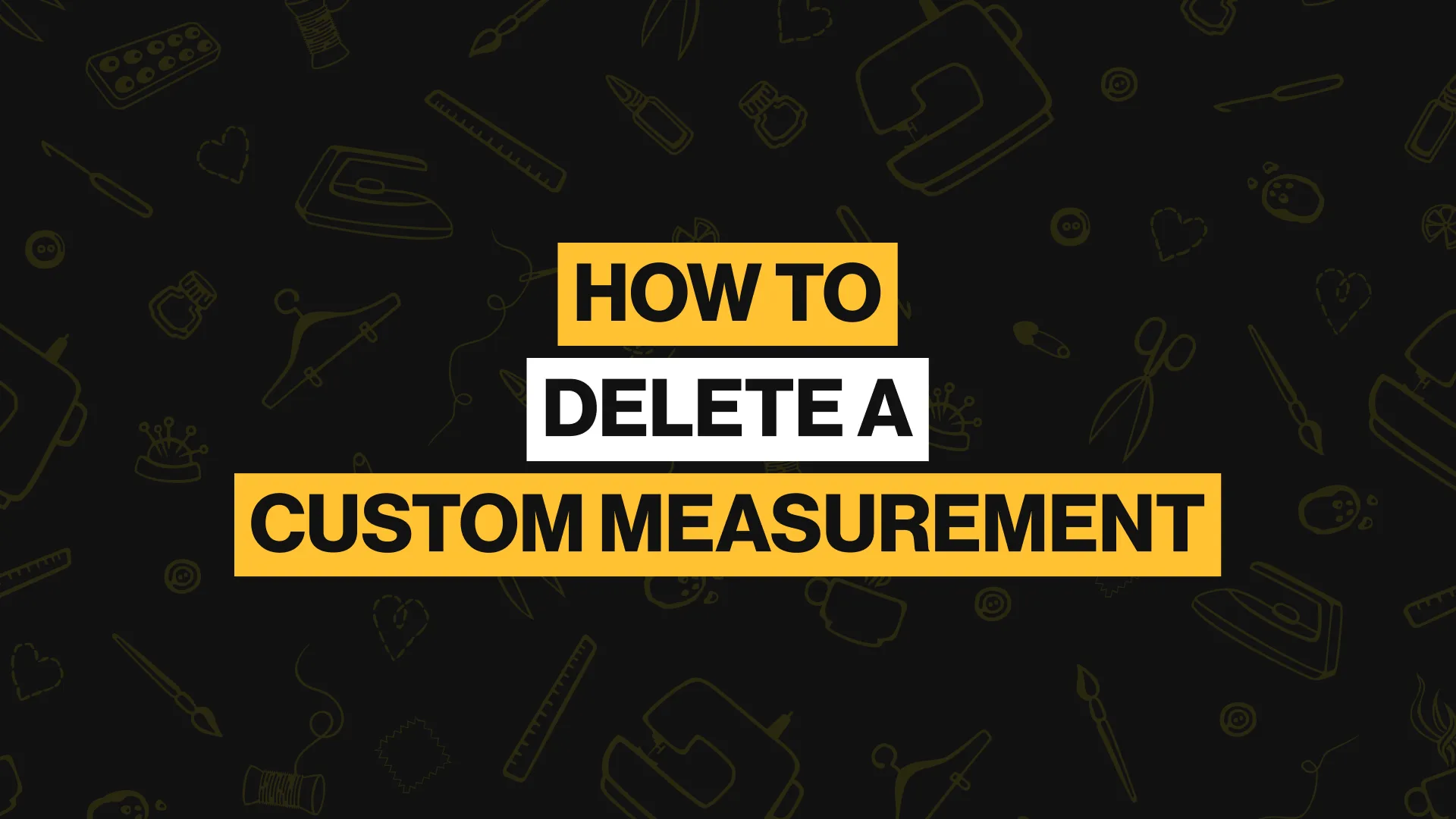Thumbnail for the Delete custom measurement walkthrough.